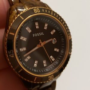 Fossil Watch with Diamond accents